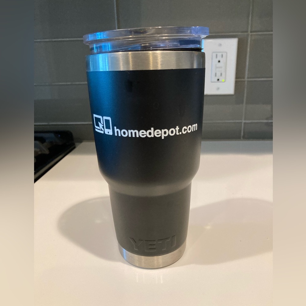 Yeti X Home Depot 30oz Rambler water tumbler  with cover